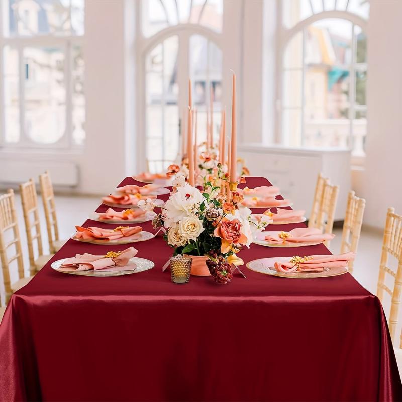 Waterproof Polyester Table Cloth Rectangle Style For Picnic Or Party