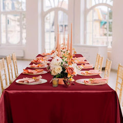 Waterproof Polyester Table Cloth Rectangle Style For Picnic Or Party