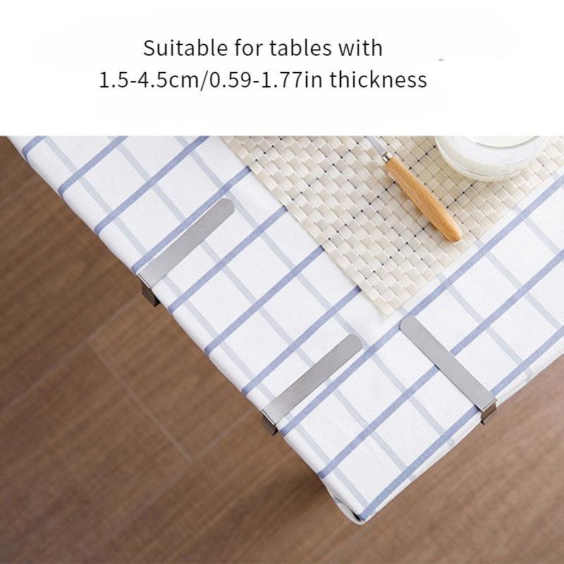 12pcs Stainless Steel Tablecloth Clips Triangle Tablecloth Clips