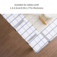 12pcs Stainless Steel Tablecloth Clips Triangle Tablecloth Clips