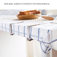 12pcs Stainless Steel Tablecloth Clips Triangle Tablecloth Clips