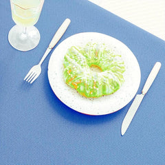 Waterproof Rectangle Tablecloth Solid Table Cloth for Picnic or Holiday Party