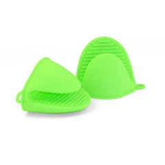 3pcs Silicone Anti-scald Mitts Heat Resistant Pinch Grips Pot Holder