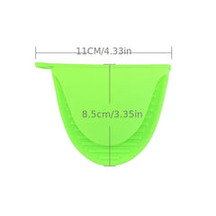 3pcs Silicone Anti-scald Mitts Heat Resistant Pinch Grips Pot Holder