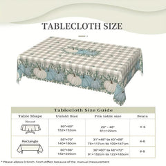 Fall Series Table Cloth Thanksgiving Polyester Table Cover Autumn Truck Pumpkin