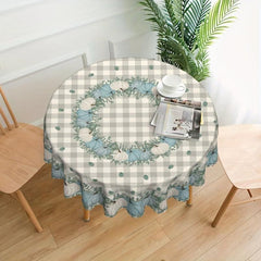 Fall Series Table Cloth Thanksgiving Polyester Table Cover Autumn Truck Pumpkin