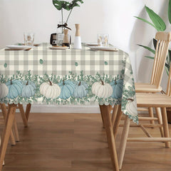 Fall Series Table Cloth Thanksgiving Polyester Table Cover Autumn Truck Pumpkin