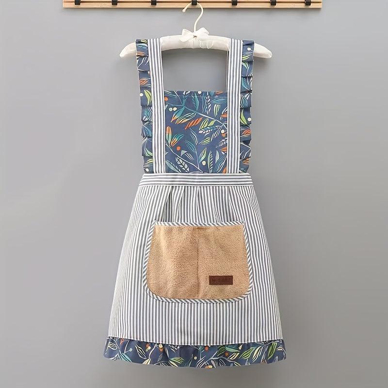 Polyester Apron Canvas Kitchen Home Apron Princess Adult Workwear
