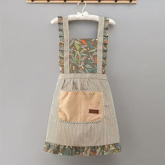 Polyester Apron Canvas Kitchen Home Apron Princess Adult Workwear