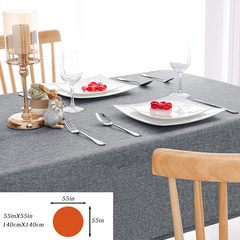 Polyester Tablecloth Solid Fabric Tablecover Modern Dining Table Cloth