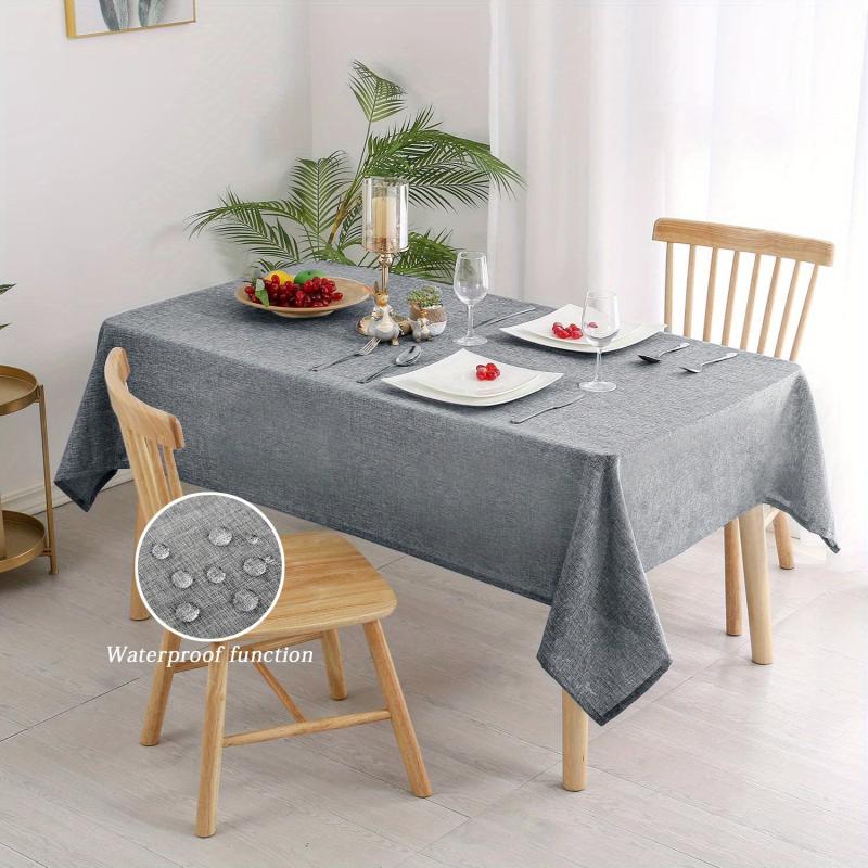 Polyester Tablecloth Solid Fabric Tablecover Modern Dining Table Cloth