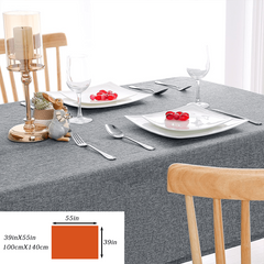 Polyester Tablecloth Solid Fabric Tablecover Modern Dining Table Cloth