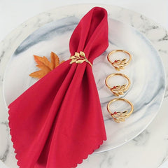 4pcs Flower Napkin Rings for Table Decoration