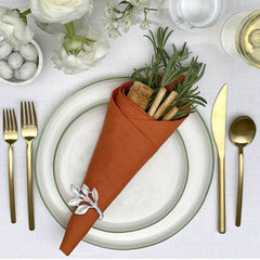 4pcs Flower Napkin Rings for Table Decoration