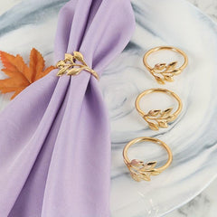 4pcs Flower Napkin Rings for Table Decoration