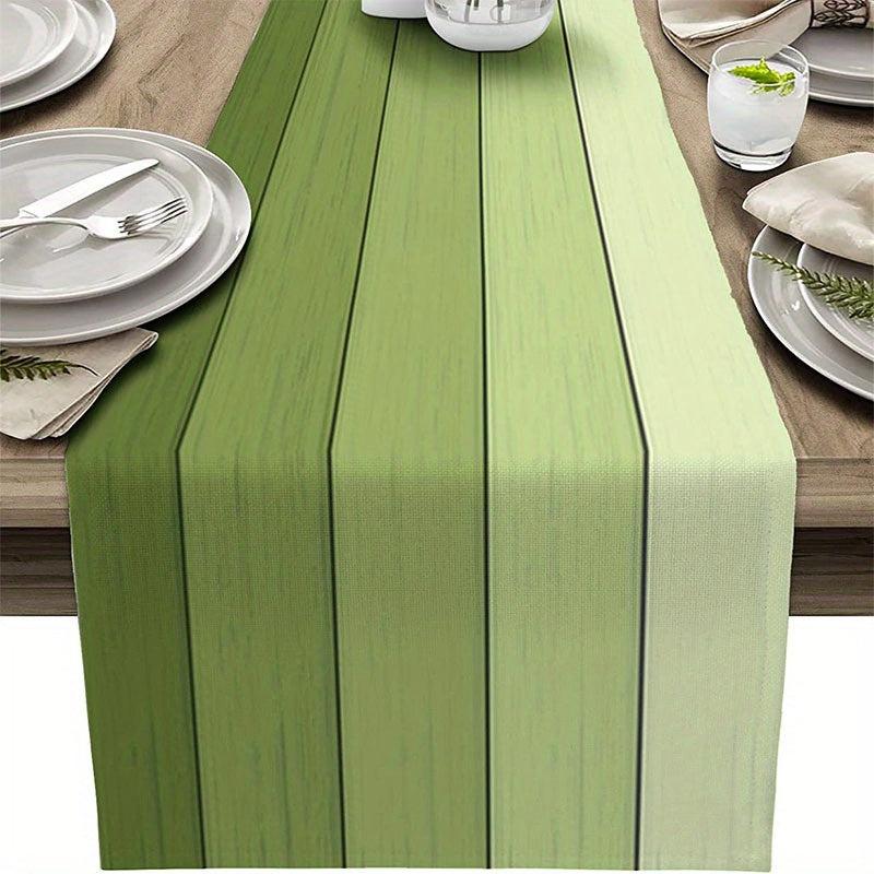 Burlap Linen Table Runners Rustic Style Summer Vintage Wood Grain Scarves