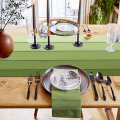 Burlap Linen Table Runners Rustic Style Summer Vintage Wood Grain Scarves