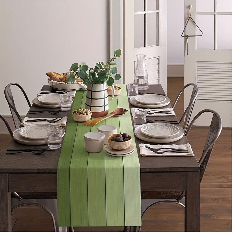 Burlap Linen Table Runners Rustic Style Summer Vintage Wood Grain Scarves