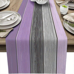 Burlap Linen Table Runners Rustic Style Summer Vintage Wood Grain Scarves