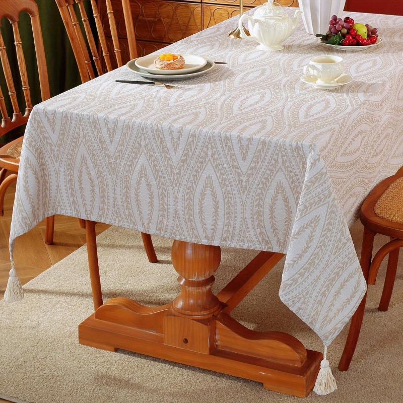 Waterproof Tablecloth Rectangle Style Table Cover Modern Thickened Cloth