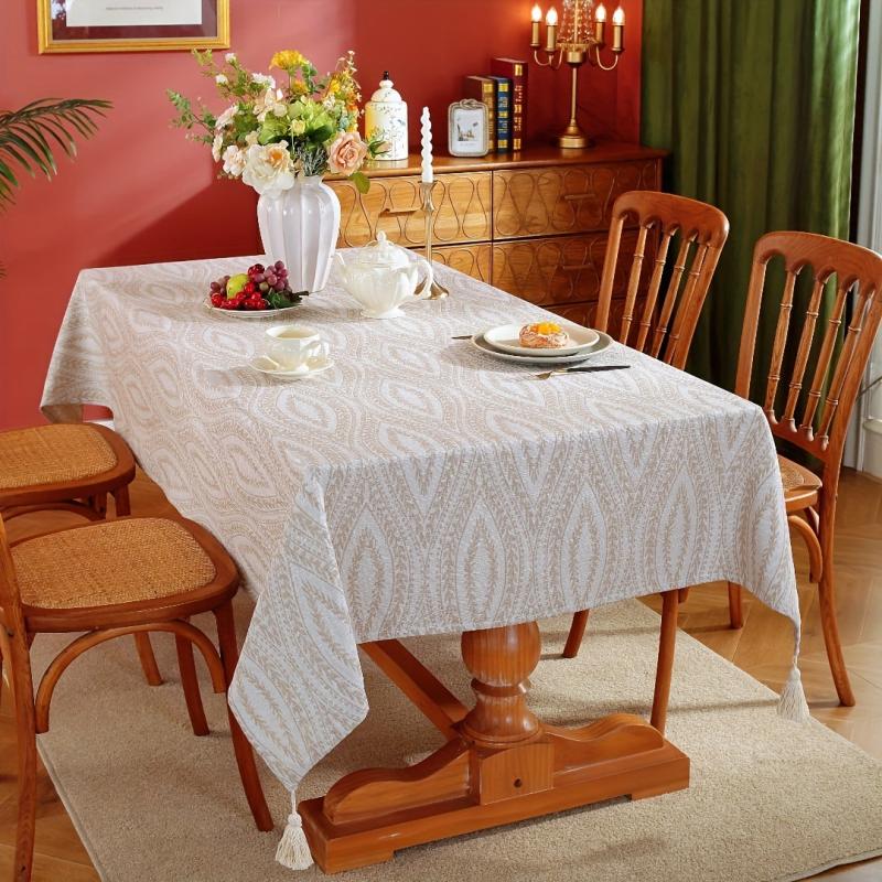 Waterproof Tablecloth Rectangle Style Table Cover Modern Thickened Cloth