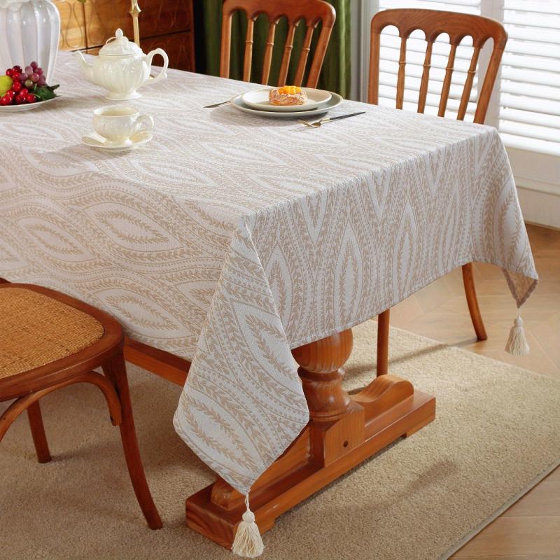 Waterproof Tablecloth Rectangle Style Table Cover Modern Thickened Cloth