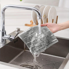 10pcs Scouring Pad Square Dish Cloth Kitchen Stove Antibacterial Cleaning Brush