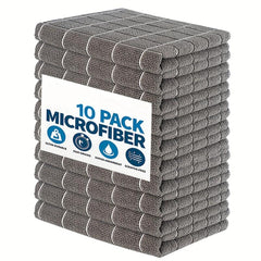10pcs Scouring Pad Square Dish Cloth Kitchen Stove Antibacterial Cleaning Brush