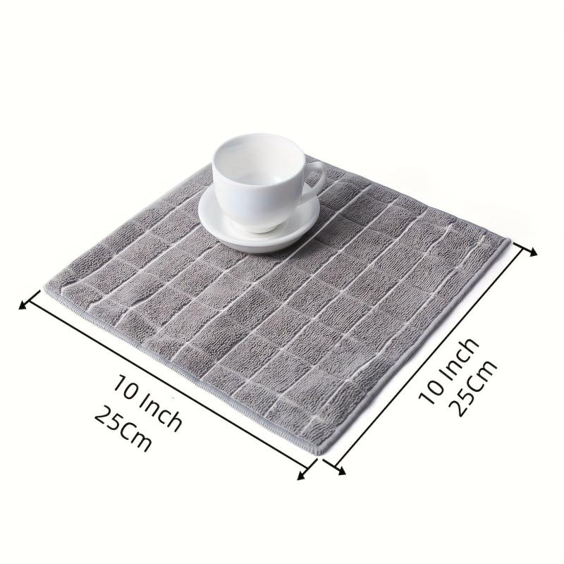 10pcs Scouring Pad Square Dish Cloth Kitchen Stove Antibacterial Cleaning Brush