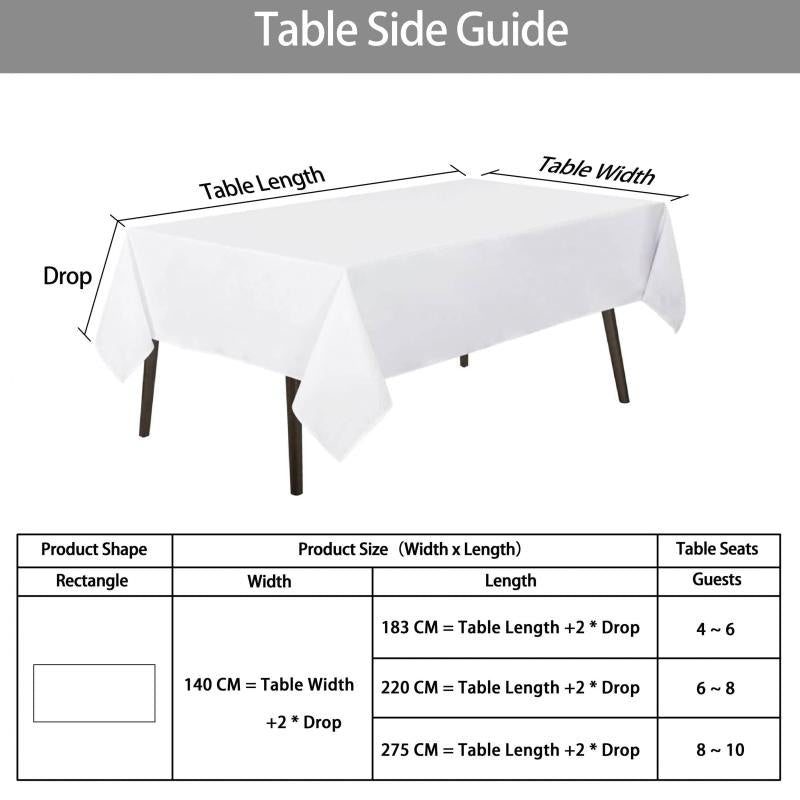 Stain Resistant Floral Tablecloth for Dining Parties Camping
