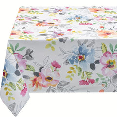 Stain Resistant Floral Tablecloth for Dining Parties Camping