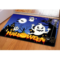 Halloween Spider Web Entry Carpet Kitchen Rubber Floor Doormat
