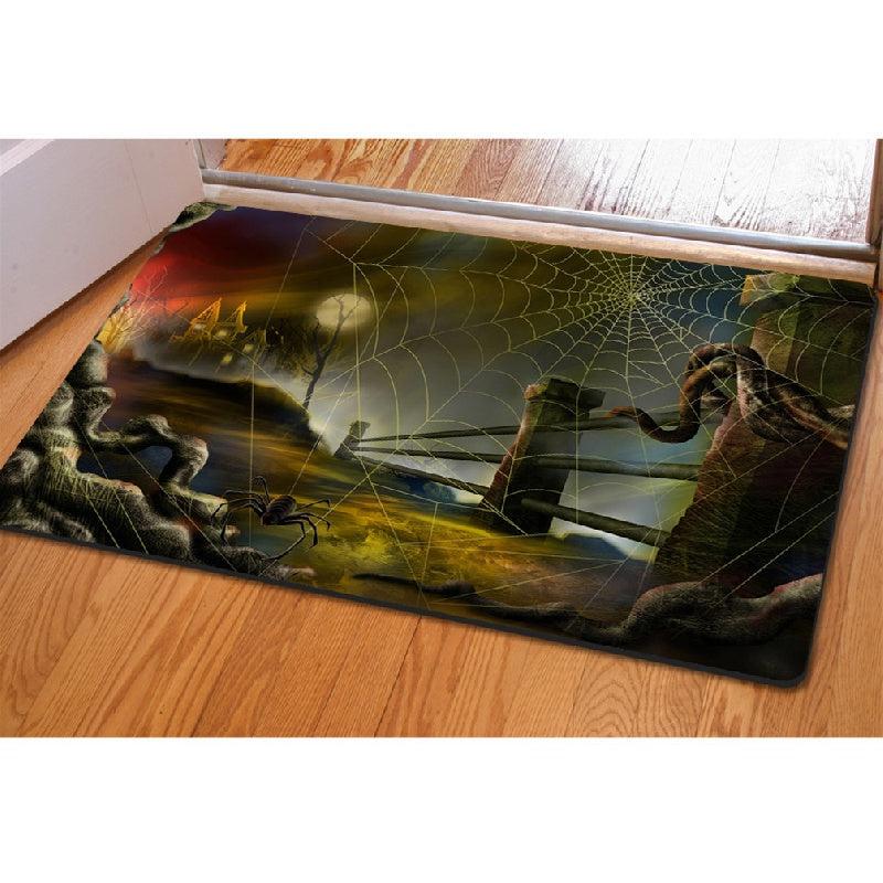 Halloween Spider Web Entry Carpet Kitchen Rubber Floor Doormat