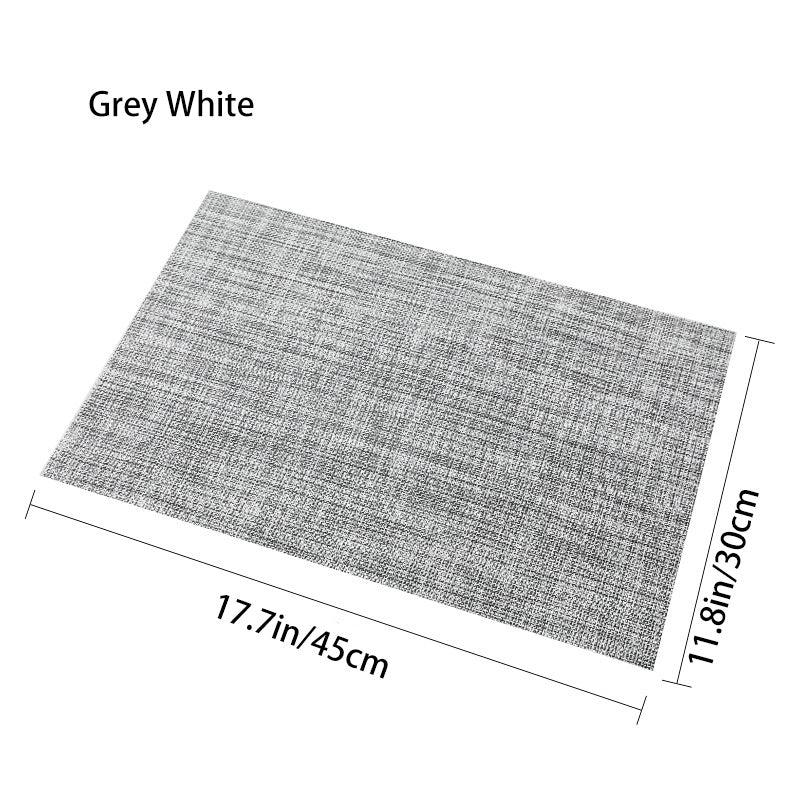 Heat Insulating PVC Placemat for Dining Table 11.8in x 17.7in