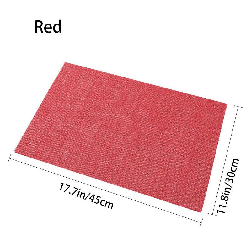 Heat Insulating PVC Placemat for Dining Table 11.8in x 17.7in