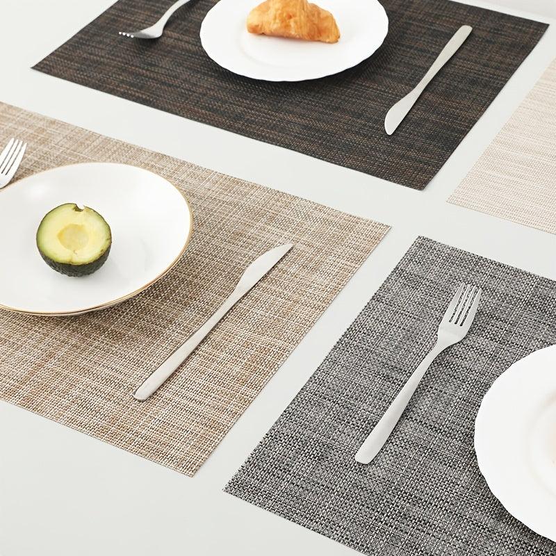 Heat Insulating PVC Placemat for Dining Table 11.8in x 17.7in