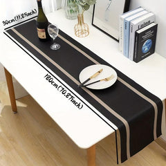 PVC Table Runner Waterproof Stripe Placemat