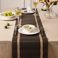 PVC Table Runner Waterproof Stripe Placemat