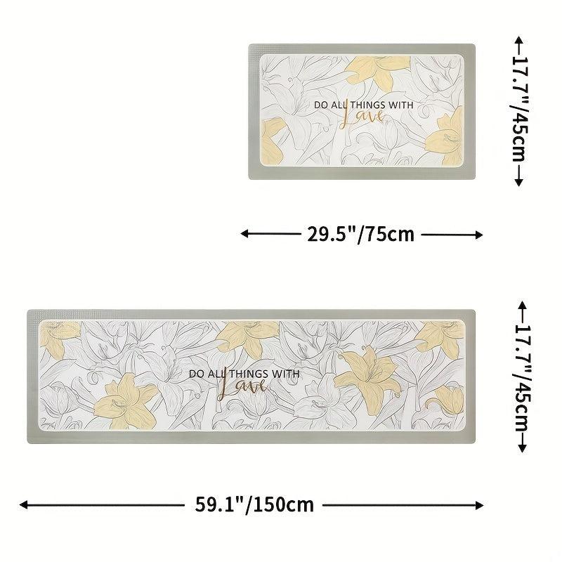 Kitchen Anti Fatigue Comfort Mat Memory Foam Waterproof Runner Rug Non Slip