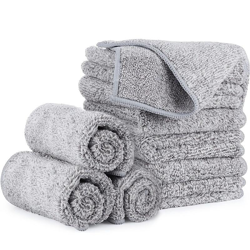 3pcs Bamboo Fiber Anti Grease Rags Kitchen Cleaning Cloths