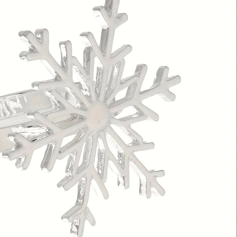 Snowflake Napkin Ring for Table Decoration Dinner Napkin Holder