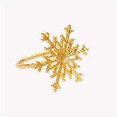 Snowflake Napkin Ring for Table Decoration Dinner Napkin Holder