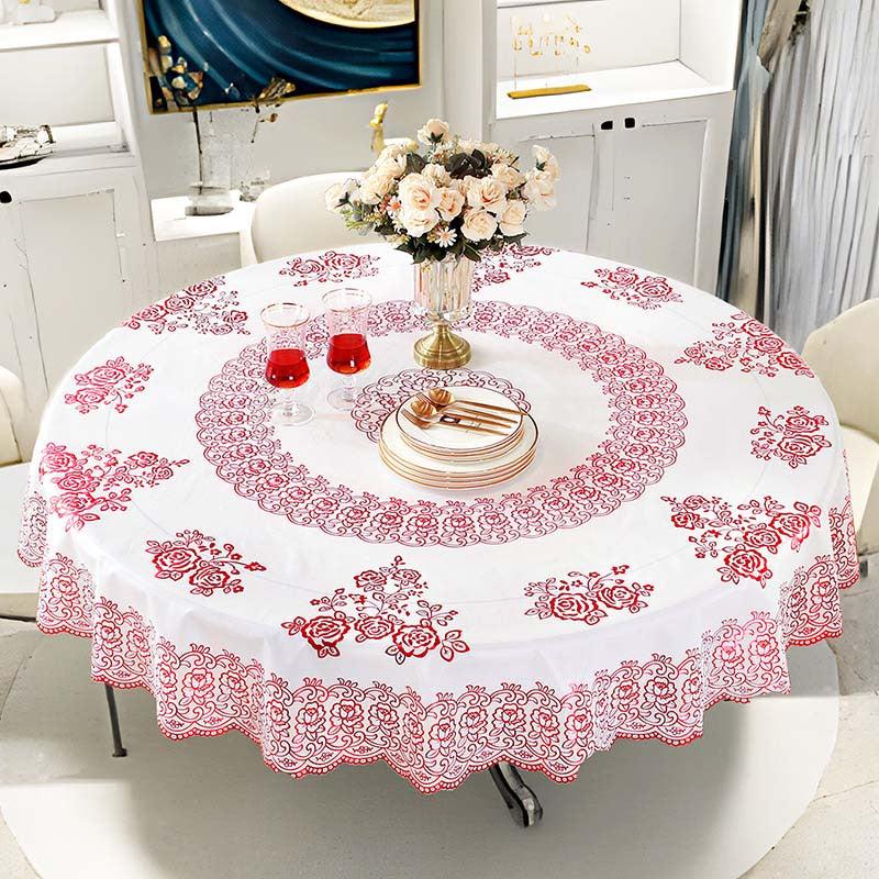 Waterproof Retro Floral Tablecloth for Picnic or Holiday