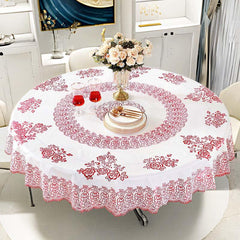Waterproof Retro Floral Tablecloth for Picnic or Holiday