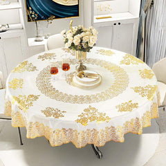 Waterproof Retro Floral Tablecloth for Picnic or Holiday