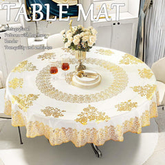Waterproof Retro Floral Tablecloth for Picnic or Holiday