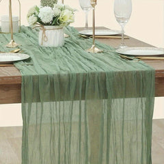 Polyester Table Runner for Wedding Birthday Party Decor