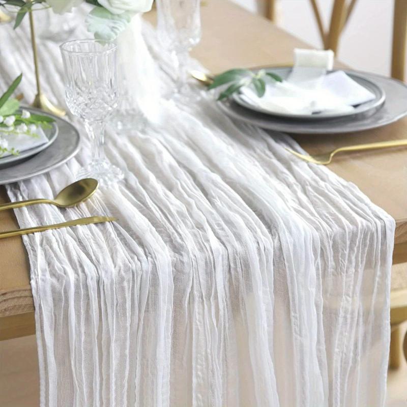 Polyester Table Runner for Wedding Birthday Party Decor