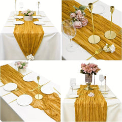 Polyester Table Runner for Wedding Birthday Party Decor