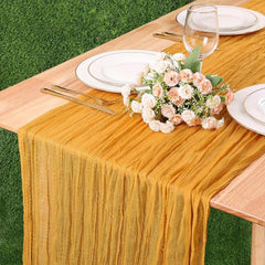 Polyester Table Runner for Wedding Birthday Party Decor